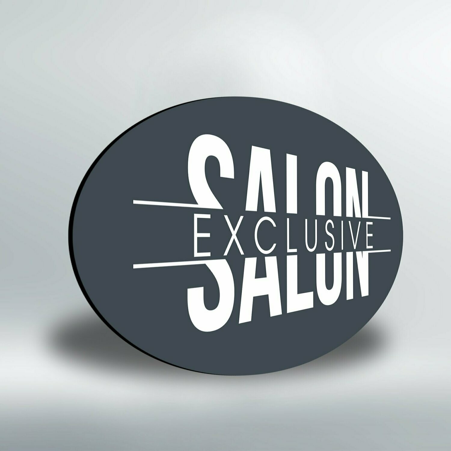 Ovalt skilt (50x100cm)