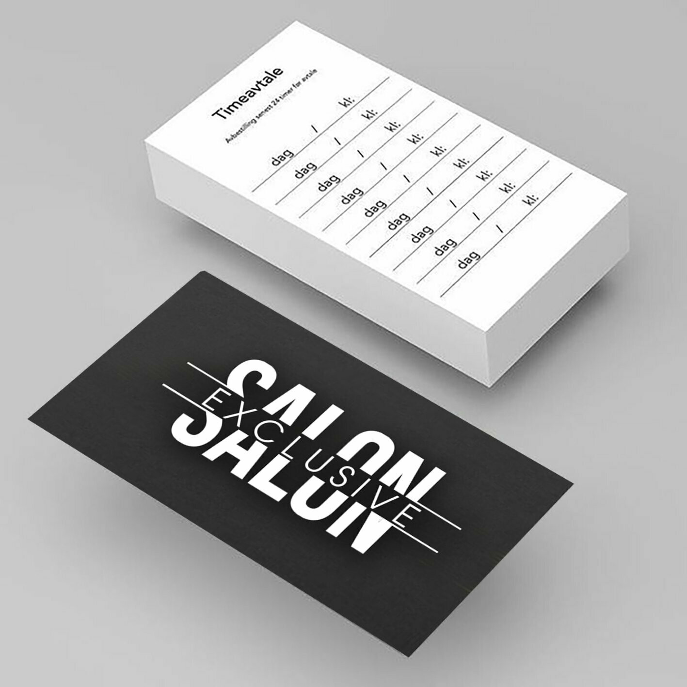 Visittkort / Timekort  - 2-sidig