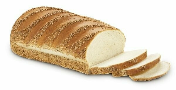 Wit tarwebrood ( Boeren sesamzaad )