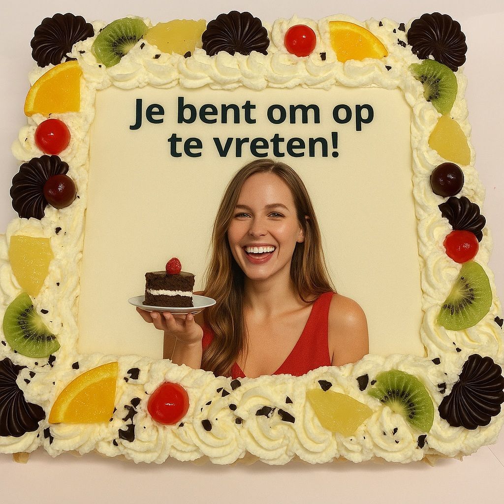 Fototaart vierkant 16 p.