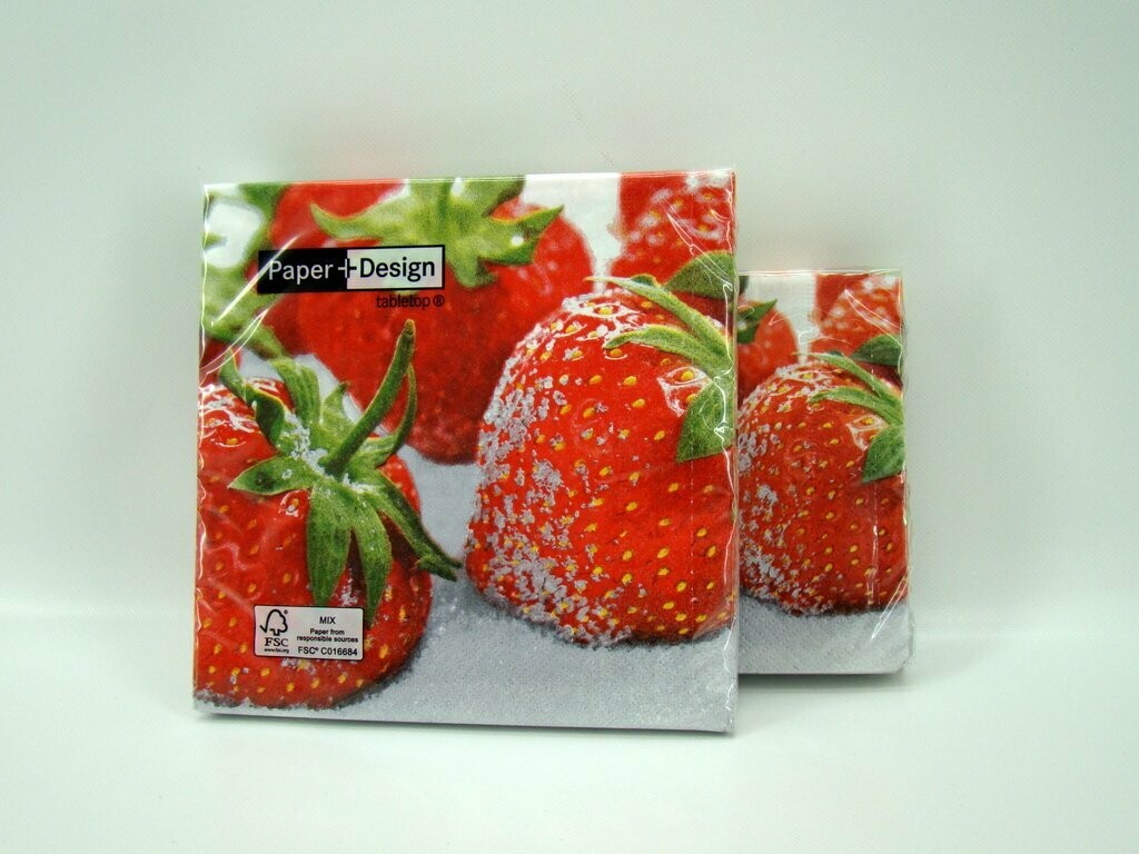 servetten aardbei