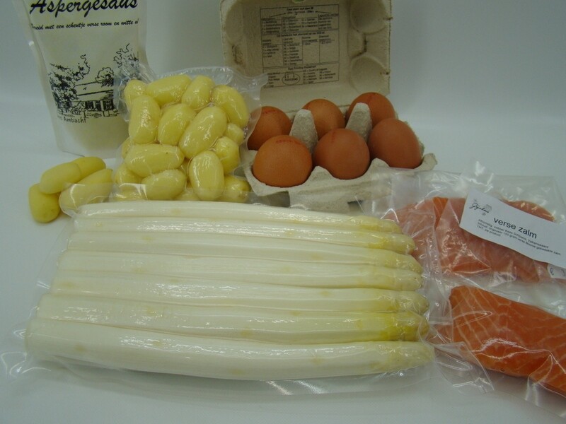 asperge-maaltijd 2 personen met zalm