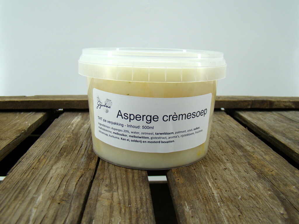 aspergesoep 'boordevol' 0,5 liter