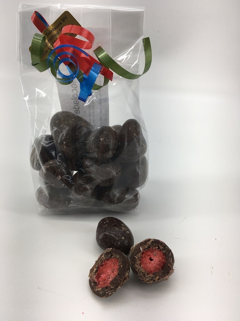pure chocolade & aardbei