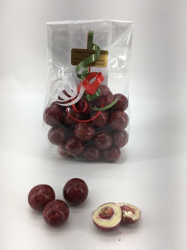 witte chocolade & zwarte bes