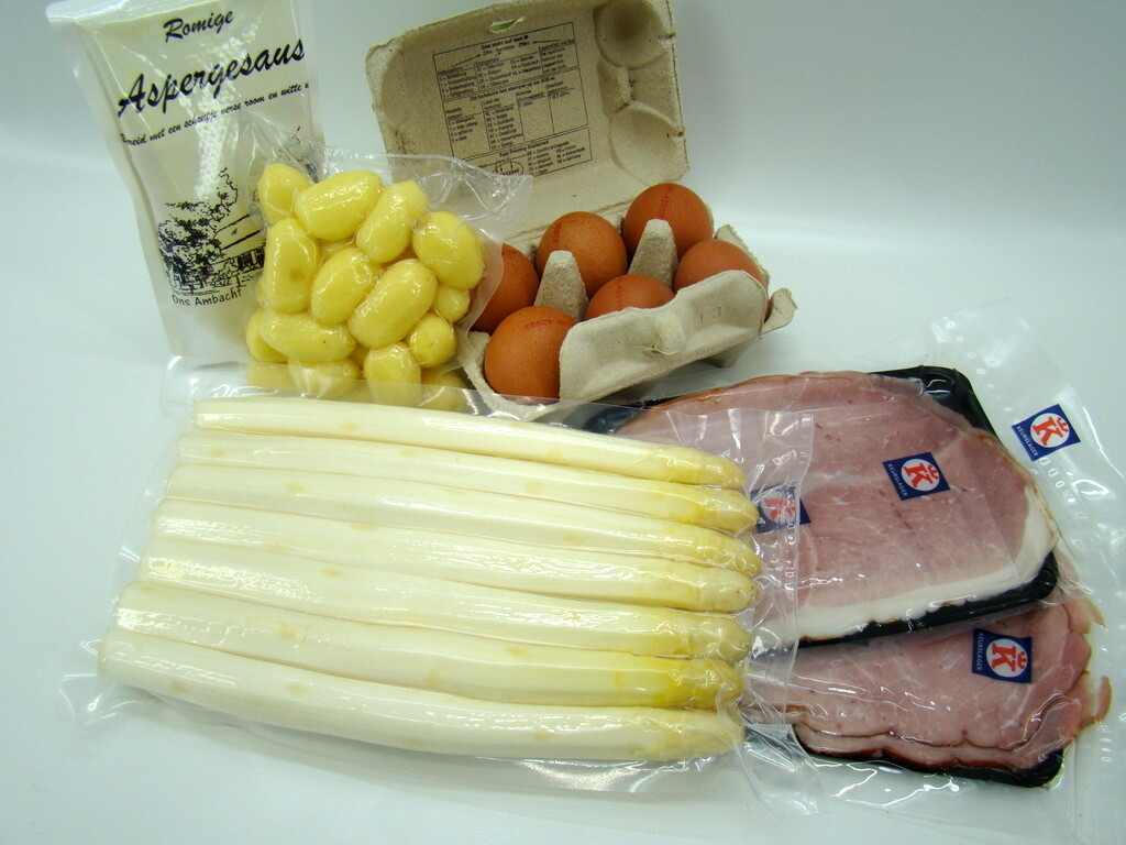 asperge-maaltijd 2 personen met ham asperge-maaltijd 2 personen met ham