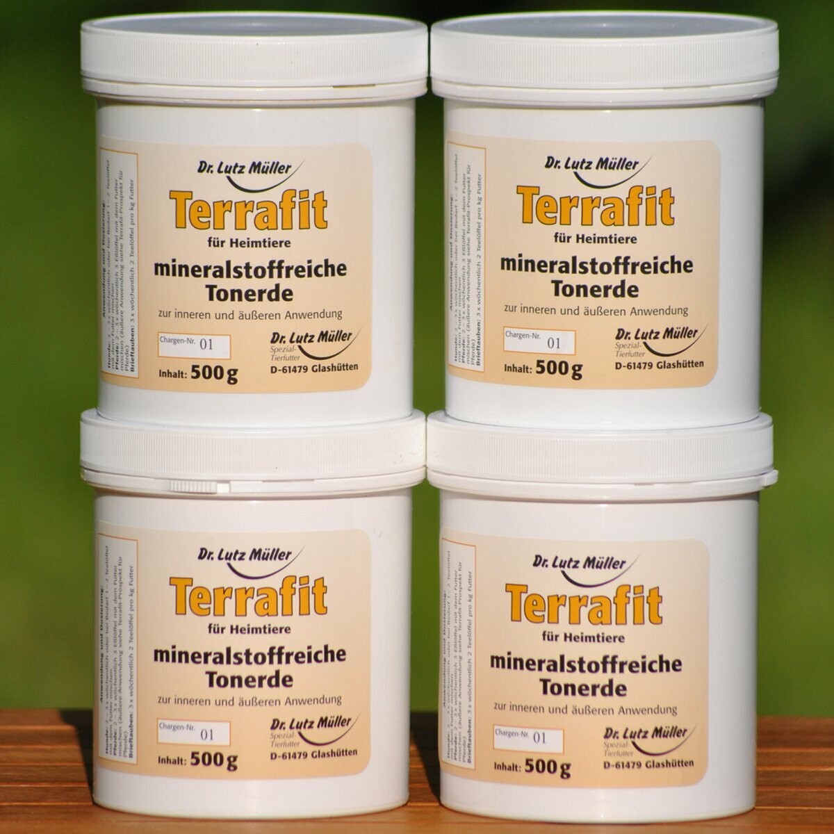 Terrafit - mineralstoffreiche Tonerde, 2 kg (4 x 500 g)