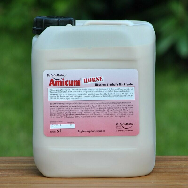 Amicum® Horse - flüssige Bierhefe, 5 l Amicum® Horse - flüssige Bierhefe, 5 l