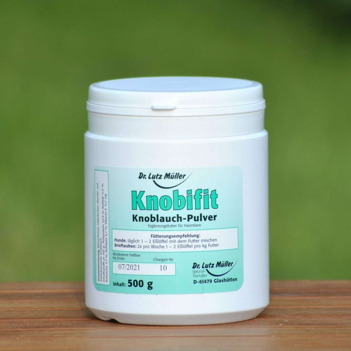 Knobifit - Knoblauchpulver mit Weizenkeimen, 500 g