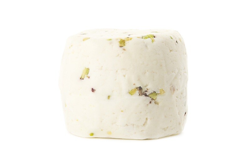 Caciotta di capra al pistacchio