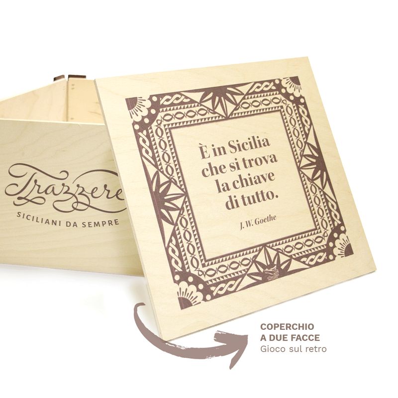 Scatola legno richiudibile + Gioco