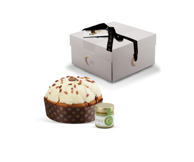 Panettone al Pistacchio con crema spalmabile 1 kg