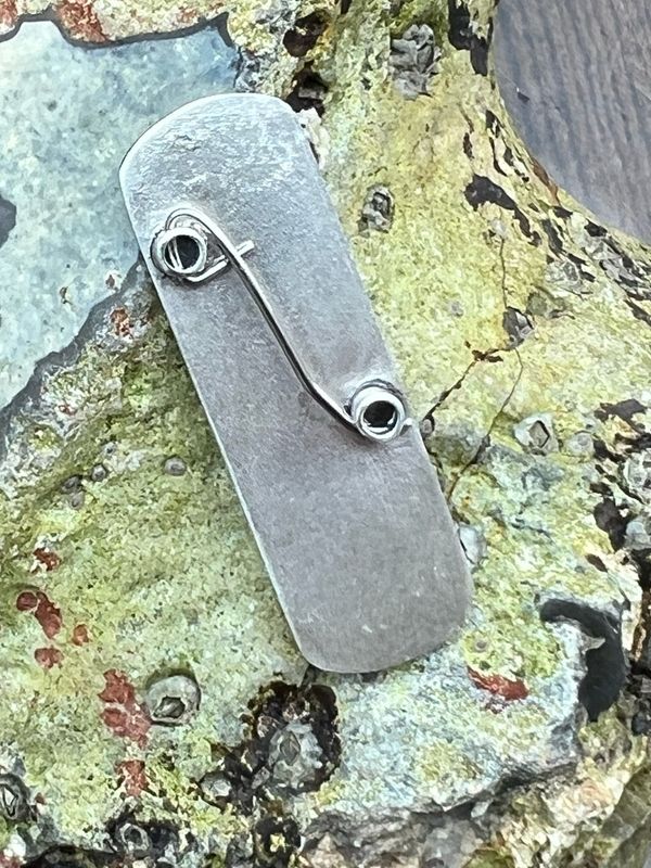 Seascape Silver Cloisonné Enamel Brooch