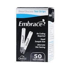 Embrace Glucose Test Strips (50 count)
