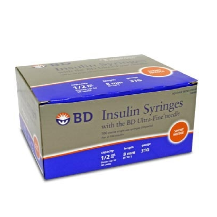 BD Syringes 3/10cc 12.7mm 1/2" 30G (70 count)