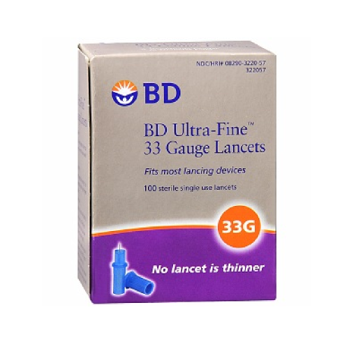 BD Ultra Fine Lancets 33 Gauge (100 count)