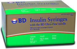 BD Syringes 1cc 12.7mm 1/2" 30G (100 count)
