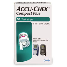 Accu-Chek Compact Glucose Test Strips (51 count)
