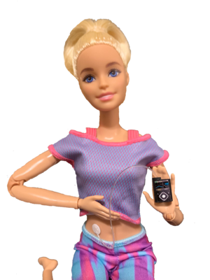 Medtronic Toy Insulin Pump For Barbie, Elf On The Shelf, And Action Figures - Diabetic Barbie Not Included
