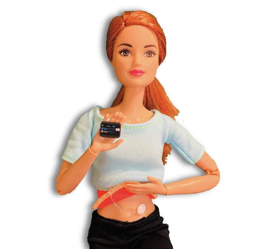 Toy Insulin Pump - Looks Like TSlim - Barbie/Action Figure Size