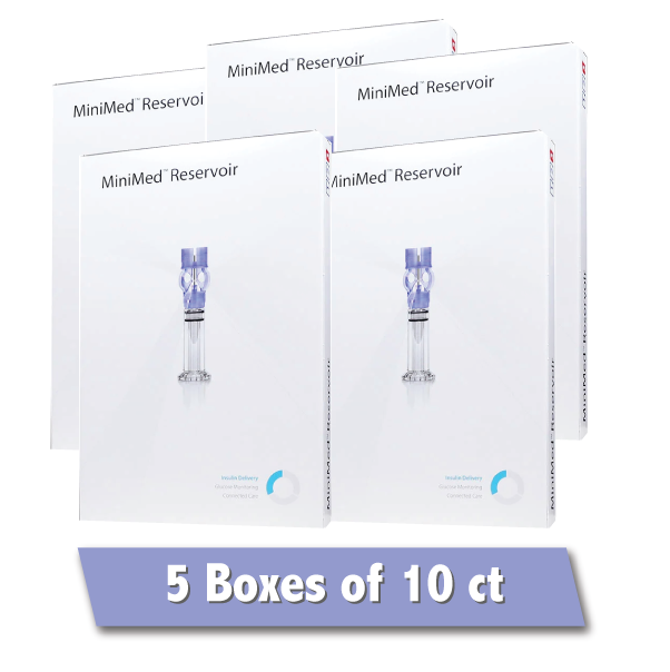 Medtronic Reservoirs 3 mL 5 Boxes of 10 ct Expires 1/23+