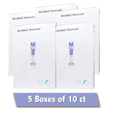 Medtronic Reservoirs 3 mL 5 Boxes of 10 ct Expires 1/23+