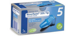 NovoTwist 32G 5mm 1/5" Pen Needles (100 count)