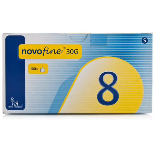 NovoFine 30G 8mm 1/3" Pen Needles (100 count)