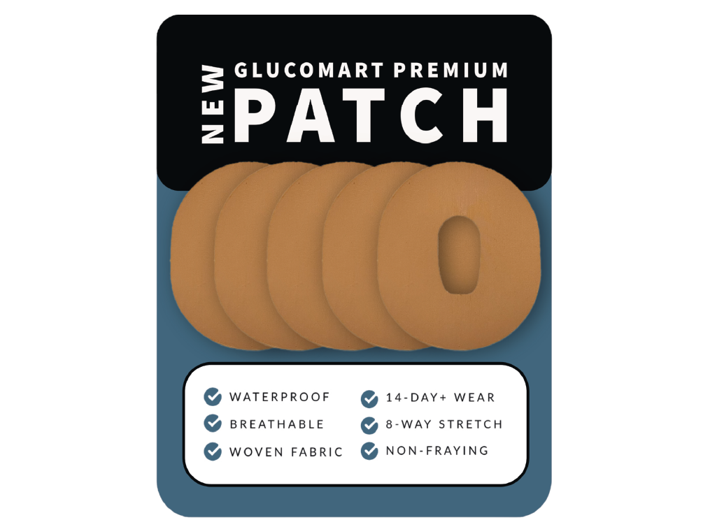 Glucomart Premium Dexcom G6 Patches Tan Dexcom Patch 5-Pack