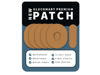 Glucomart Premium Dexcom G7 Adhesive Patches Tan Dexcom Patch 5-Pack