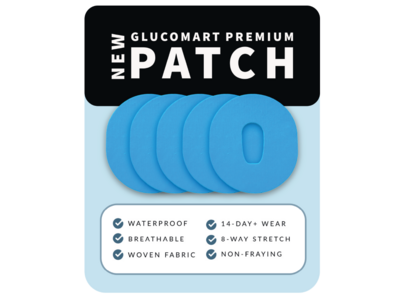 Glucomart Premium Dexcom G6 Patches Blue Dexcom Patch 5-Pack