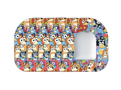 Glucomart Premium Omnipod Patches Blue Dog 5-Pack