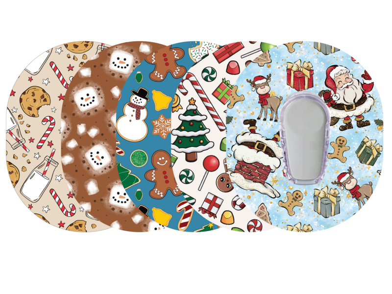 Glucomart Premium Dexcom G6 Patches Christmas Dexcom Tapes 5-Pack