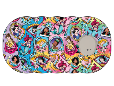 Glucomart Premium Dexcom G7 Adhesive Patches Princess Dexcom Patch 5-Pack RETIRING