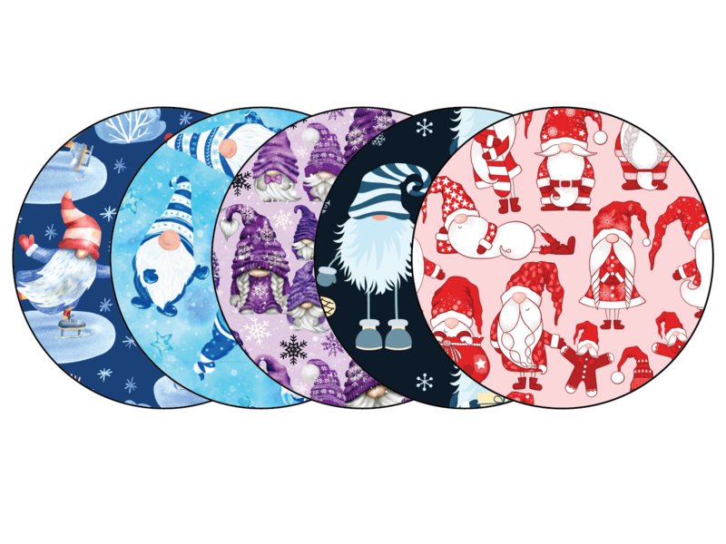 Glucomart Premium Libre Patches Gnome Christmas Libre OverPatch 5-Pack