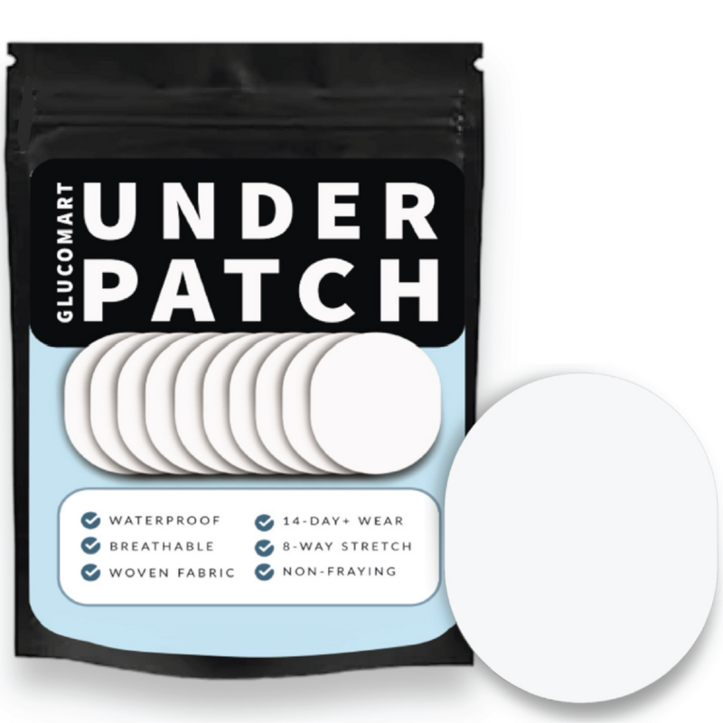 Glucomart Universal Adhesive Underpatch for Dexcom G6 &amp; G7, Medtronic, Libre, Omnipod - 10 Pack