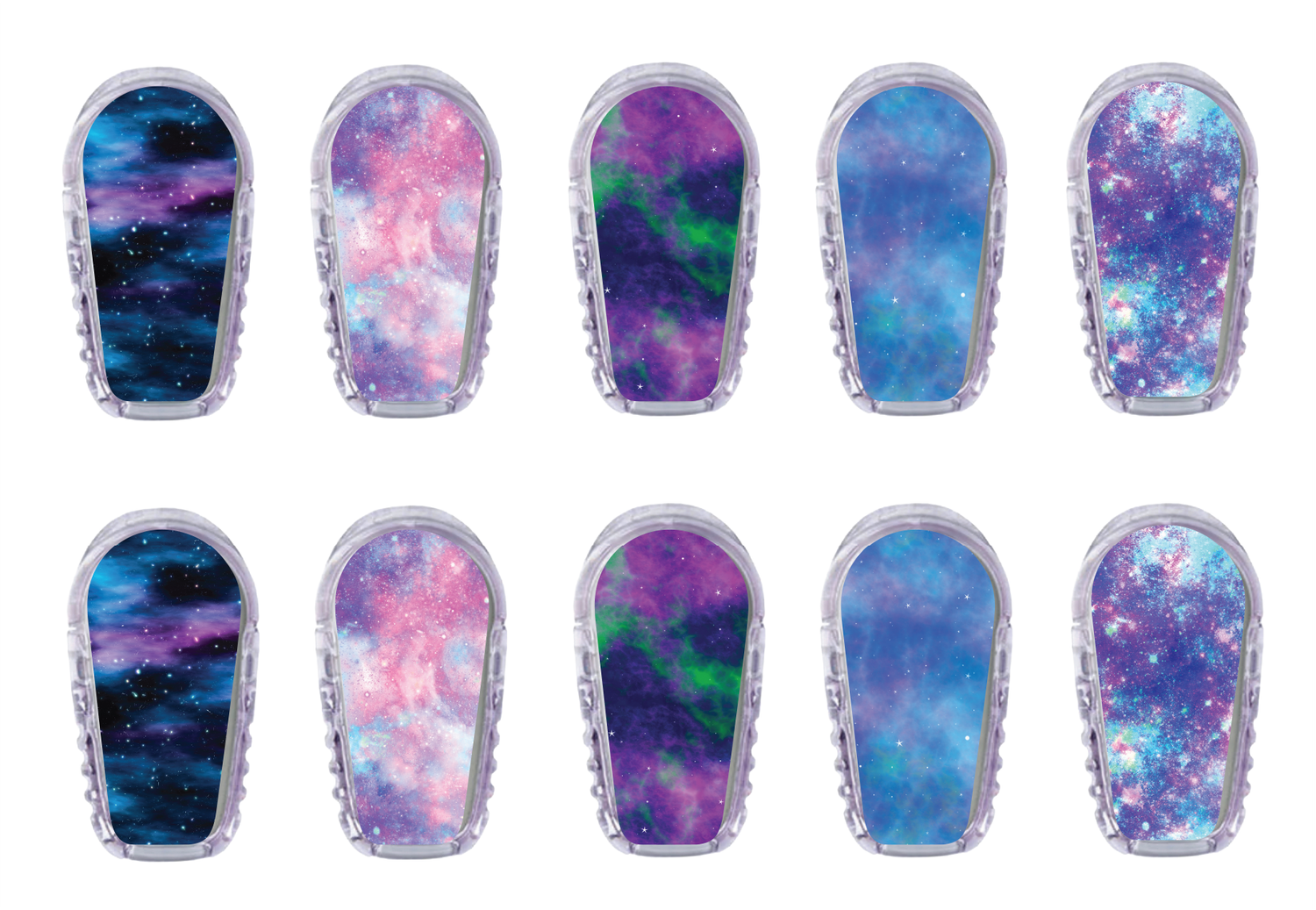 Glucomart Dexcom G6 Transmitter Stickers for Dexcom G6 Stickers Galaxy 10-Pack