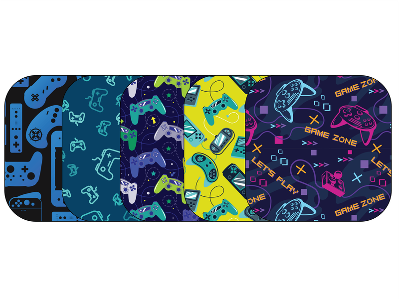 Glucomart Adhesive Patch for Libre, Dexcom G7, and Stelo - Gamer 5-Pack (No Glue in the Center)