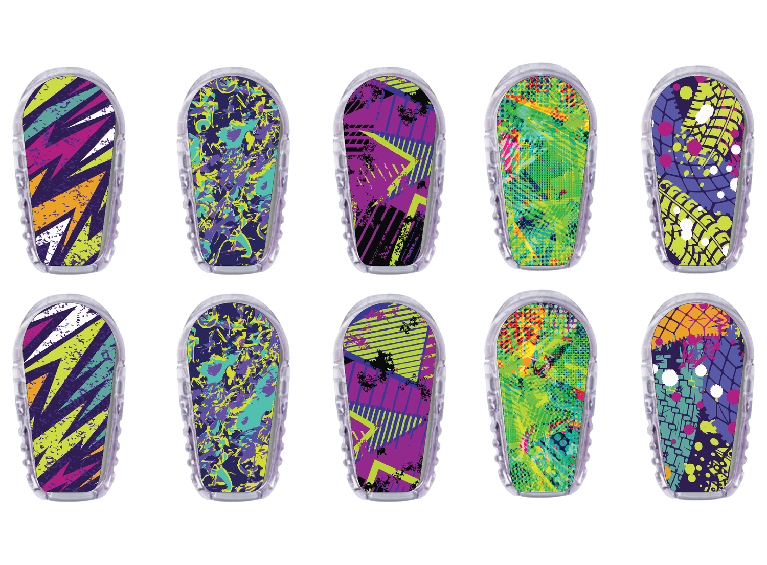 Glucomart Dexcom G6 Transmitter Stickers for Dexcom G6 Stickers Abstract 10-Pack