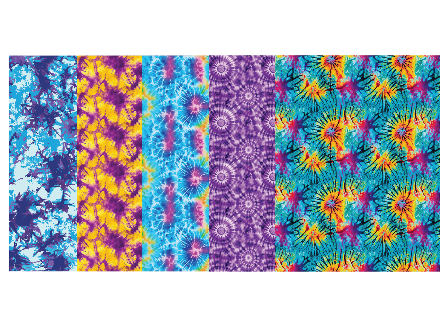 Tube Tape for Nasogastric or Oxygen Tubes | Tie Dye 5-Pack Medical Tape (4&quot; x 3&quot; Sheets)