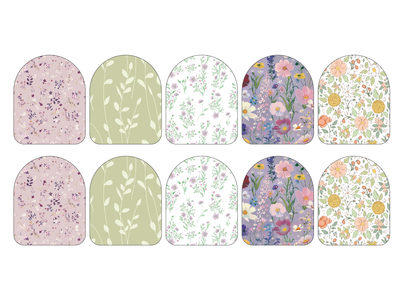 Fabric Stickers for Omnipod (10-Pack) | Vintage Floral