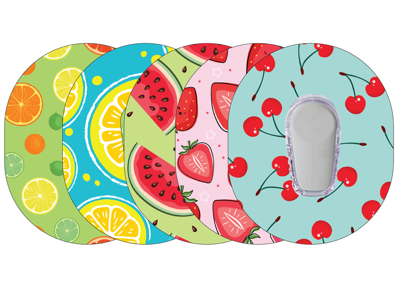 Glucomart Dexcom G6 Adhesive Patches (5-Pack) Fruits