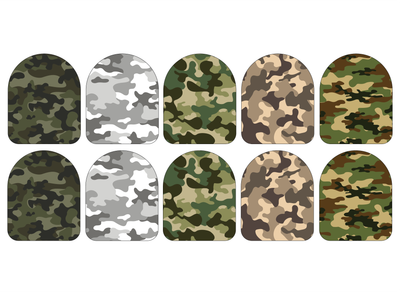 Fabric Stickers for Omnipod (10-Pack) Camo