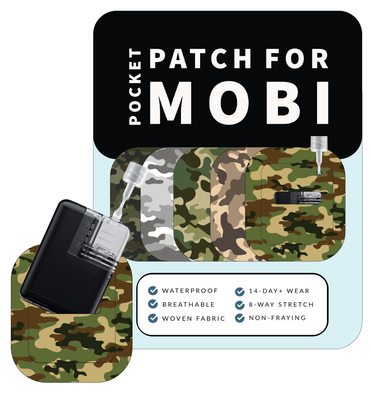 Adhesive Pocket for Mobi Insulin Pump (5-Pack) Camo