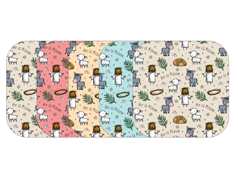 Glucomart Adhesive Patch for Libre, Dexcom G7, and Stelo | Risen Easter 5-Pack (No Glue in the Center)