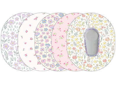 Glucomart Dexcom G6 Adhesive Patches (5-Pack) Spring Floral