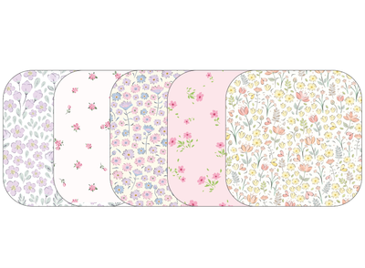 Glucomart Adhesive Patch for Libre, Dexcom G7, and Stelo | Spring Floral 5-Pack (No Glue in the Center)