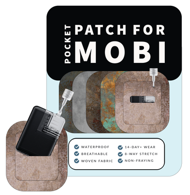 Adhesive Pocket for Mobi Insulin Pump (5-Pack) Grunge