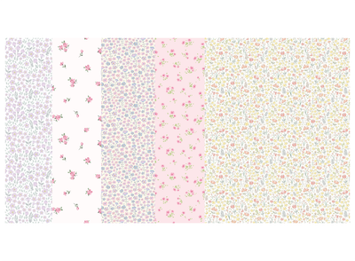 Tube Tape for Nasogastric or Oxygen Tubes | Spring Floral 5-Pack Medical Tape (4&quot; x 3&quot; Sheets)