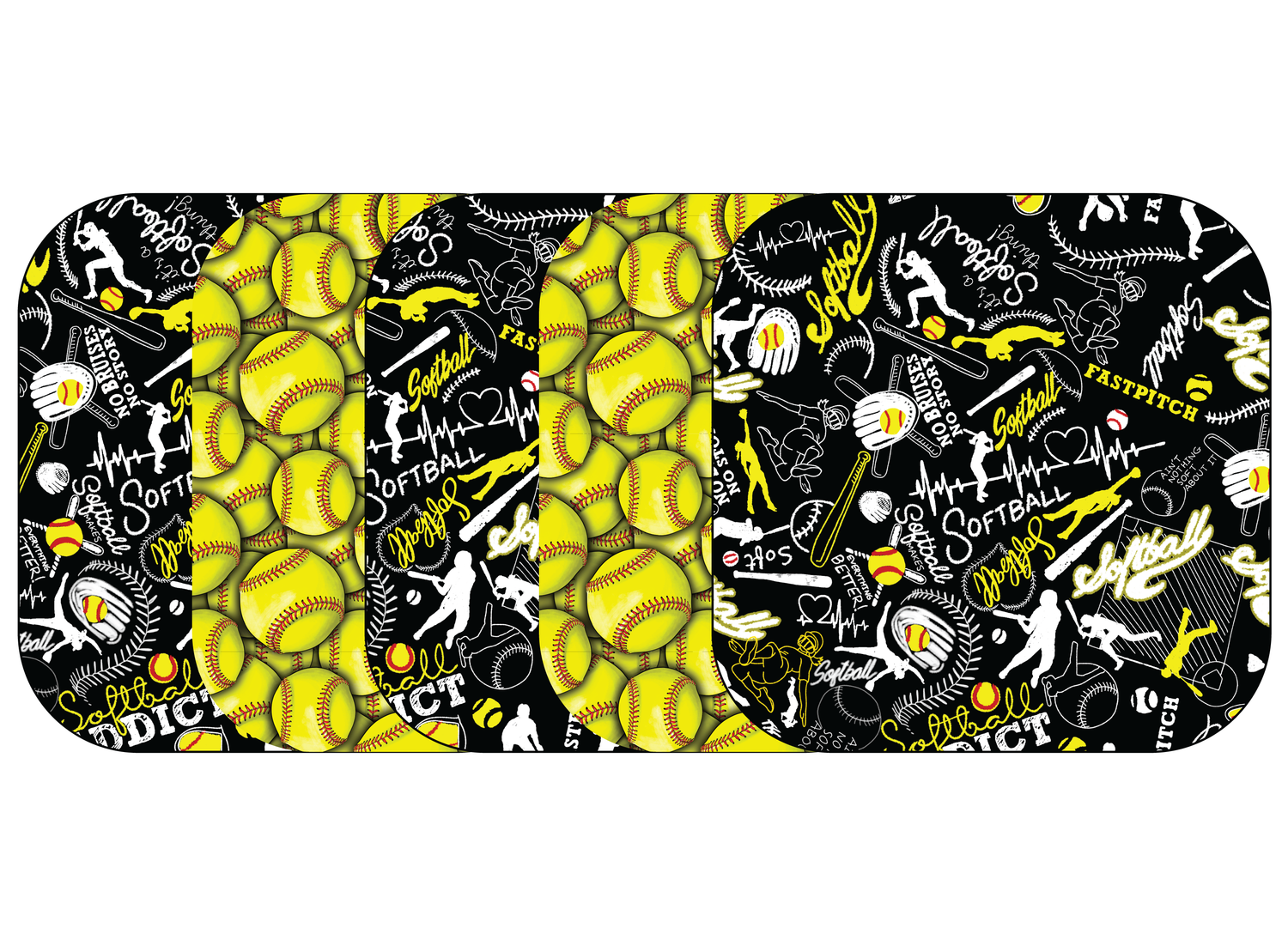 Glucomart Adhesive Patch for Libre, Dexcom G7, and Stelo - Softball 5-Pack (No Glue in the Center)